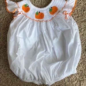 Southern Smocked Pumpkin Bubble